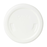 Botella grande de acero inoxidable reciclado con tapa a rosca 820ml color blanco tercera vista