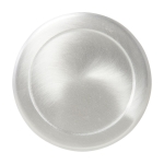 Botella grande de aluminio reciclado con tapa de bambú y correa 1L color plateado cuarta vista
