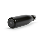 Botella de acero inoxidable reciclado con tapón antigoteo 500ml color negro cuarta vista