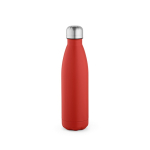 Botella de acero inoxidable reciclado con tapón antigoteo 500ml color rojo