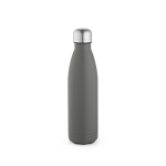 Botella de acero inoxidable reciclado con tapón antigoteo 500ml color gris