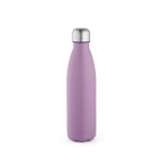 Botella de acero inoxidable reciclado con tapón antigoteo 500ml color violeta