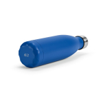 Botella de acero inoxidable reciclado con tapón antigoteo 500ml color azul real cuarta vista