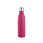 Botella de acero inoxidable reciclado con tapón antigoteo 500ml color fucsia