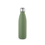Botella de acero inoxidable reciclado con tapón antigoteo 500ml color verde pastel vista trasera