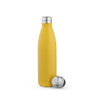 Botella de acero inoxidable reciclado con tapón antigoteo 500ml color amarillo oscuro segunda vista