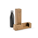 Botella de acero inoxidable reciclado con tapón antigoteo 500ml cuarta vista