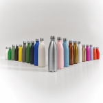 Botella de acero inoxidable reciclado con tapón antigoteo 500ml