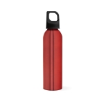Botella de aluminio reciclado con tapón tipo mosquetón 660ml color rojo