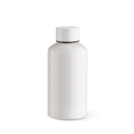 Botella de aluminio reciclado con tapón antifugas 540ml color blanco