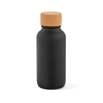 Botella de acero inoxidable reciclado con acabado mate 500ml color negro