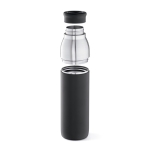 Botella de acero inoxidable reciclado que se convierte en taza 720ml color negro tercera vista