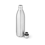 Botella térmica corporativa de acero inoxidable reciclado brillante 1L color plateado segunda vista