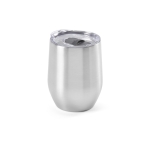 Vaso térmico de acero inoxidable reciclado con apertura en tapa 310ml color plateado segunda vista
