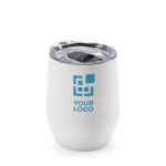 Vaso térmico de acero inoxidable reciclado con apertura en tapa 310ml vista principal