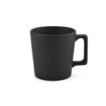 Taza de cerámica con acabado mate disponible en colores vivos 310ml color negro