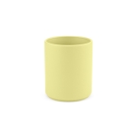 Taza de cerámica con elegante acabado mate sin asas 210ml color amarillo