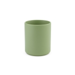 Taza de cerámica con elegante acabado mate sin asas 210ml color verde jaspeado