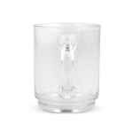 Taza de cristal resistente al calor para el té con capacidad de 260ml color transparente cuarta vista