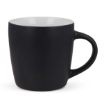 Tazas publicitarias de cerámica en varios colores modernos 180ml color negro