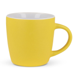 Tazas publicitarias de cerámica en varios colores modernos 180ml color amarillo