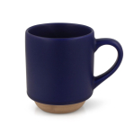 Taza con elegante diseño finlandés en la parte de abajo 180ml color azul oscuro