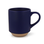 Taza con elegante diseño finlandés en la parte de abajo 300ml color azul oscuro