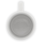 Taza pequeña con asa triangular especial para sublimación 180ml color blanco segunda vista