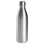Botella de acero de doble pared con alta capacidad térmica 500ml color plateado