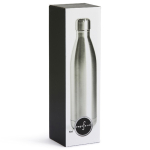 Botella de acero de doble pared con alta capacidad térmica 500ml color plateado segunda vista