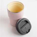 Vaso take away de doble pared con tecnología Asobu 355ml color rosa pastel tercera vista