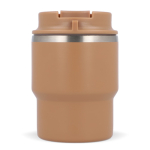 Vaso take away de doble pared compatible con cafeteras 280ml color marrón quinta vista