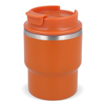 Vaso take away de doble pared compatible con cafeteras 280ml color naranja