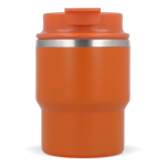 Vaso take away de doble pared compatible con cafeteras 280ml color naranja tercera vista