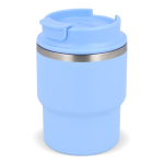 Vaso take away de doble pared compatible con cafeteras 280ml color azul claro