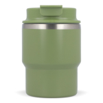Vaso take away de doble pared compatible con cafeteras 280ml color verde oliva tercera vista