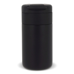 Botella térmica de doble pared con tapa abatible 250ml color negro