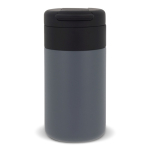 Botella térmica de doble pared con tapa abatible 250ml color gris oscuro