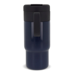 Botella de acero inoxidable con tapa que sirve como taza 300ml color azul oscuro tercera vista