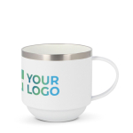 Taza de doble pared de cerámica apilable con capacidad de 300ml vista principal