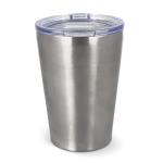 Vaso termo de doble pared con interior de cerámica 300ml color plateado