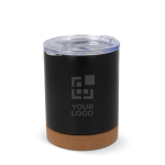 Vaso de acero inoxidable doble pared con base de corcho 350ml vista principal