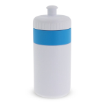 Botella deportiva libre de BPA con detalle a color 500ml color azul claro segunda vista