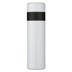 Termo de acero inoxidable con taza y asa como tapón 350ml color blanco cuarta vista