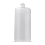 Bidón personalizado de plástico libre de BPA y 100% antigoteo 500ml color transparente
