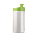 Bidón deportivo de plástico libre de BPA y 100% antigoteo 500ml color verde claro