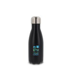 Botella de acero inoxidable de doble pared con tapón plateado 260ml vista principal