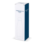 Botella de acero inoxidable de doble pared hermética 750ml color blanco sexta vista