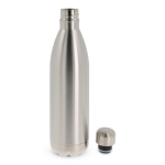 Botella de acero inoxidable de doble pared hermética 1000ml color plateado tercera vista