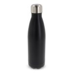 Botella hermética de acero inoxidable en varios colores 500ml color negro